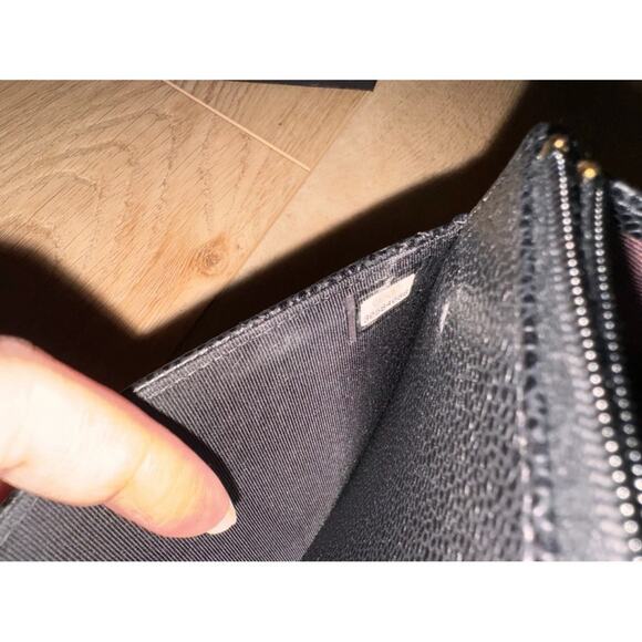 CHANEL CLASSIC BLACK CAVIAR LEATHER WOC WALLET ON THE CHAIN CROSSBODY BAG - Picture 11 of 14